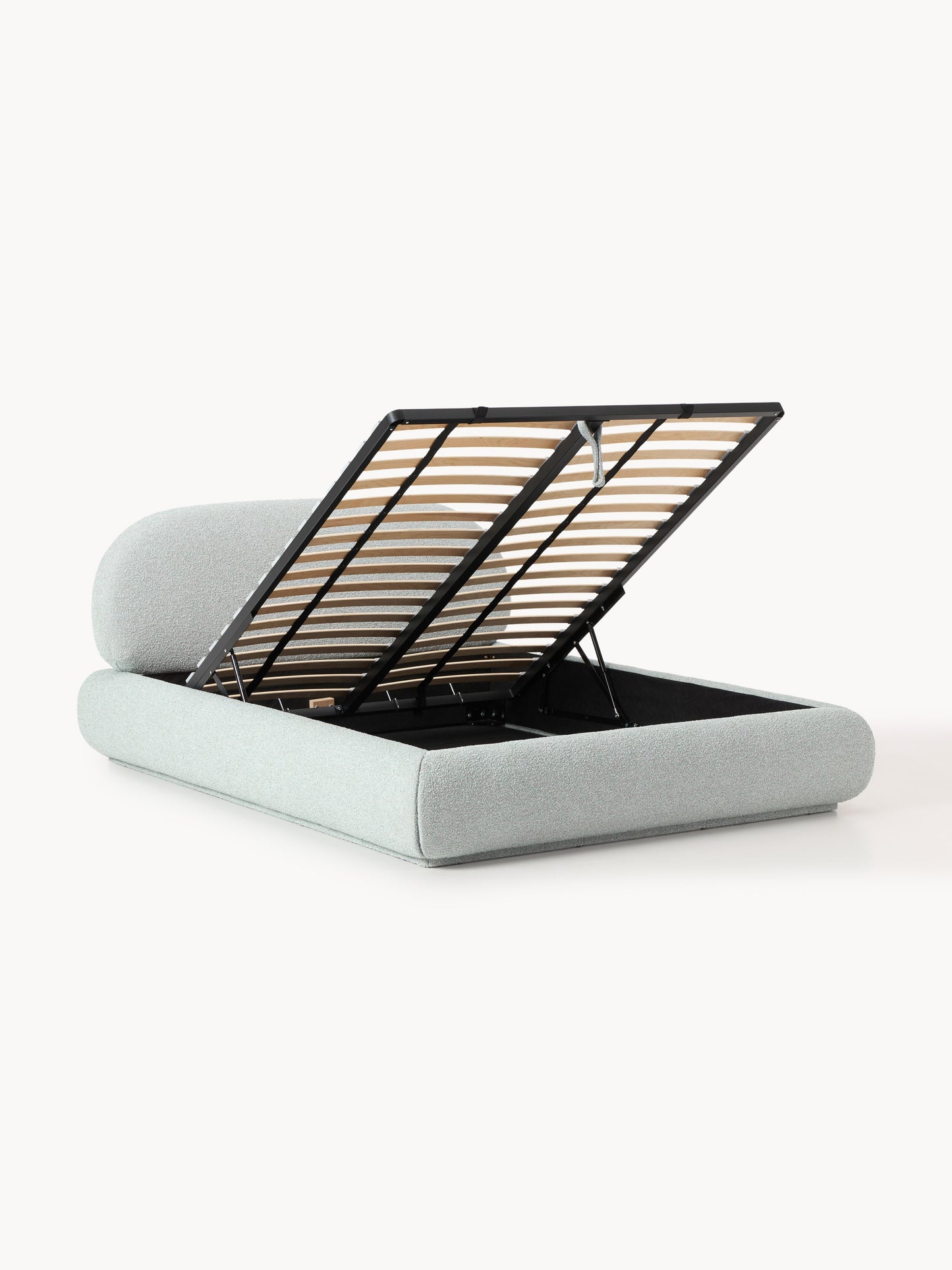 Albessa Upholstered Bouclé Bed with Storage