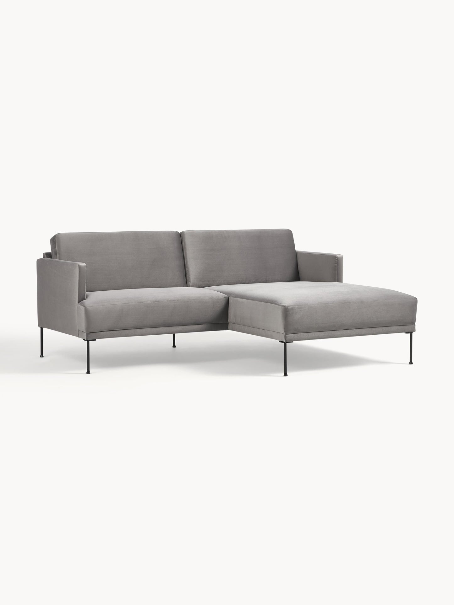 Flunessa Small Corner Sofa in Velvet