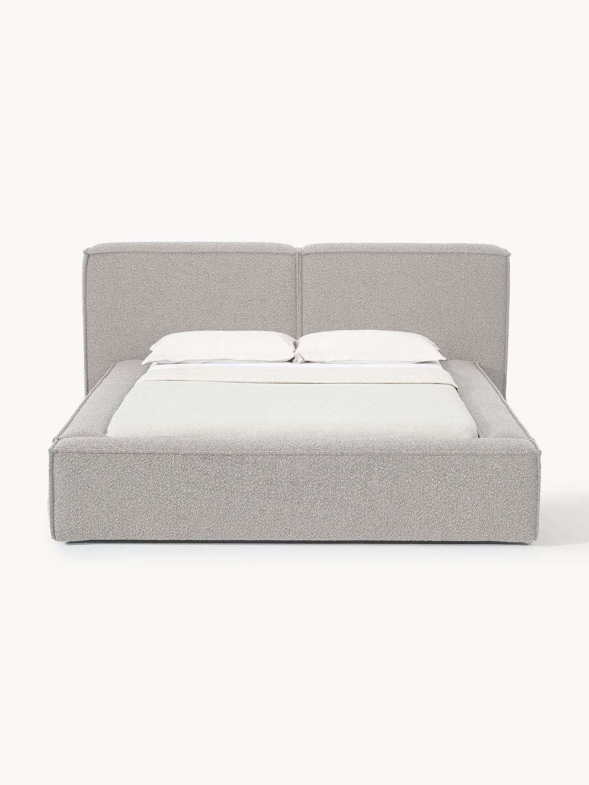 Lensford Bouclé Upholstered Bed