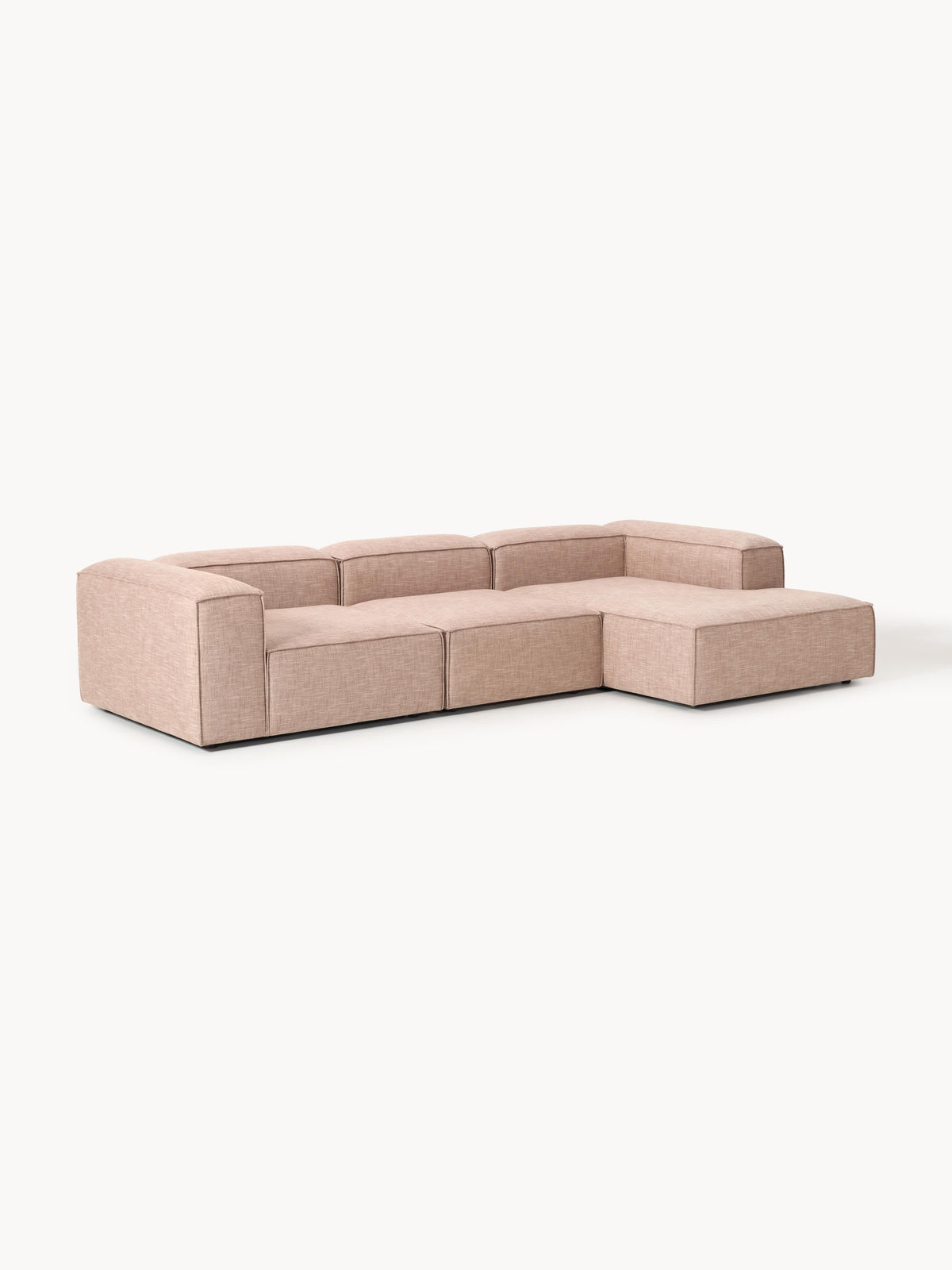 Lensford Modular Corner Sofa (4-Seater) in Linen Blend