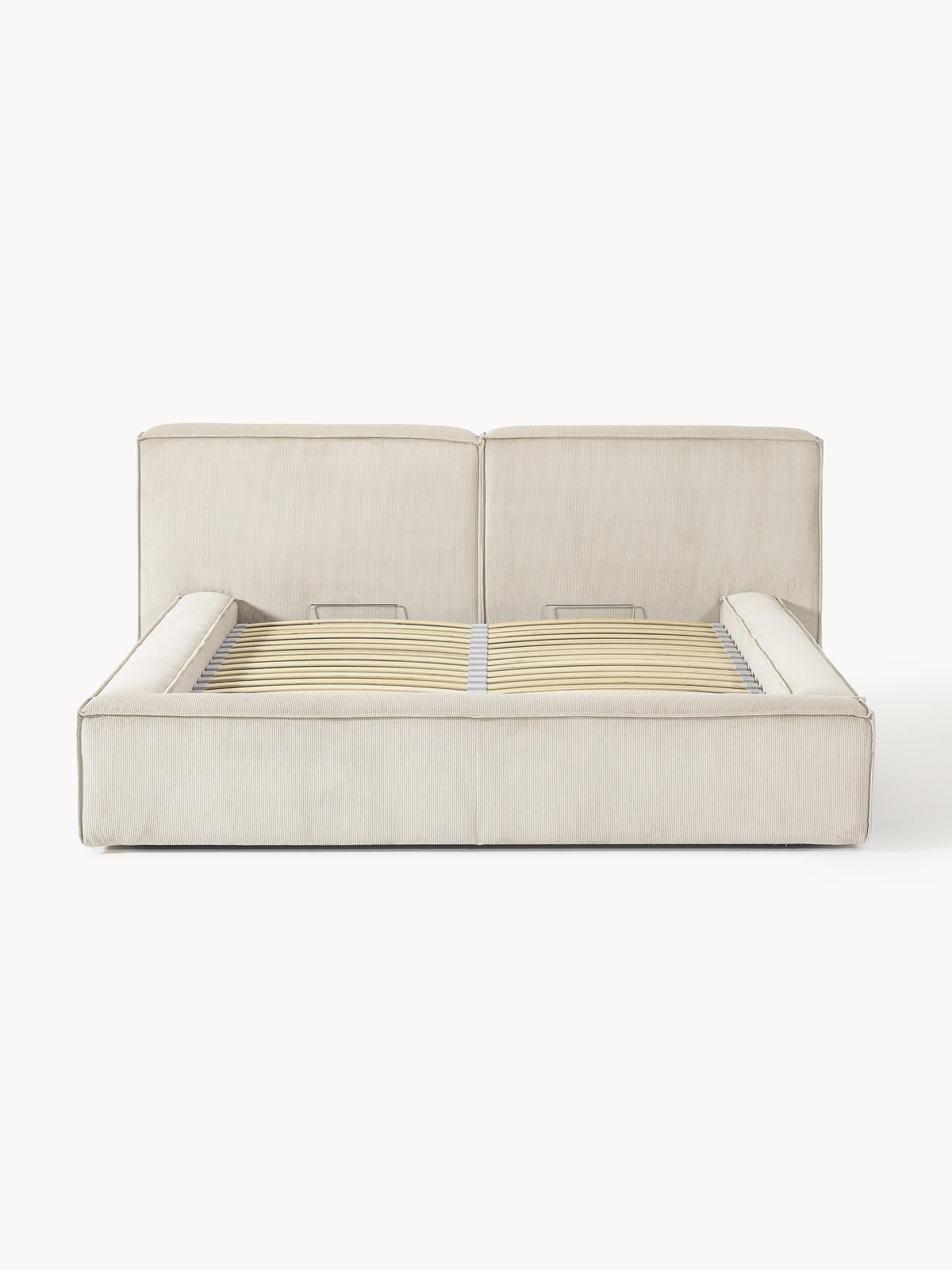 Lensford Upholstered Corduroy Bed with Storage