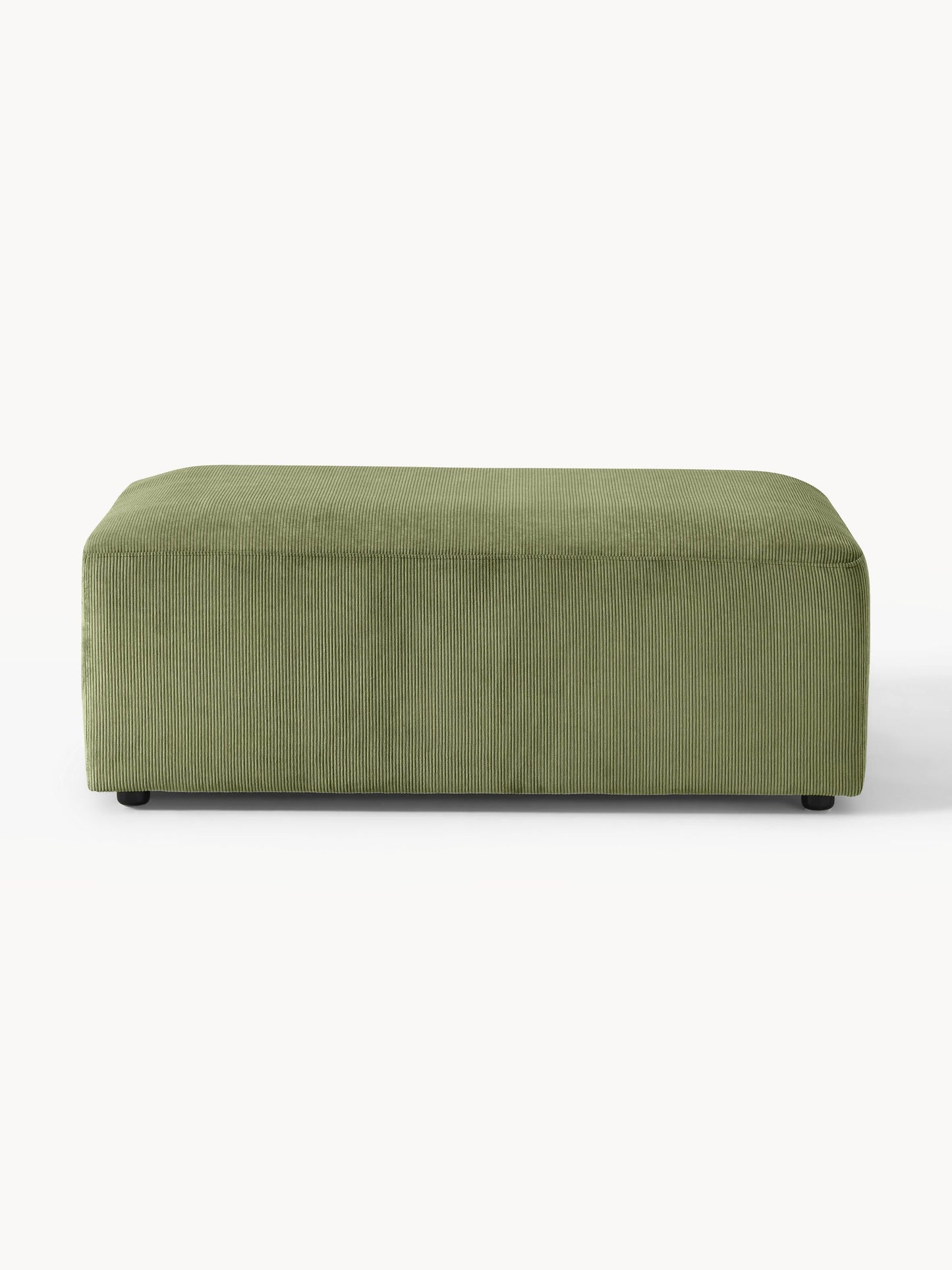 Melvina XL Corduroy Ottoman, W 116 x D 72 cm
