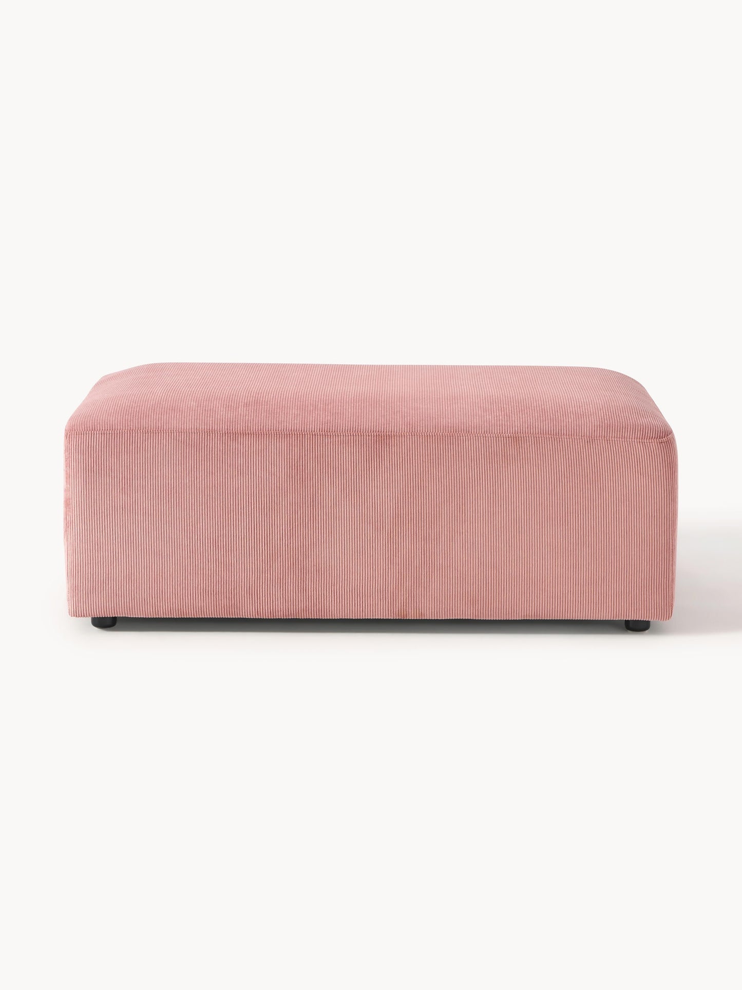 Melvina XL Corduroy Ottoman, W 116 x D 72 cm