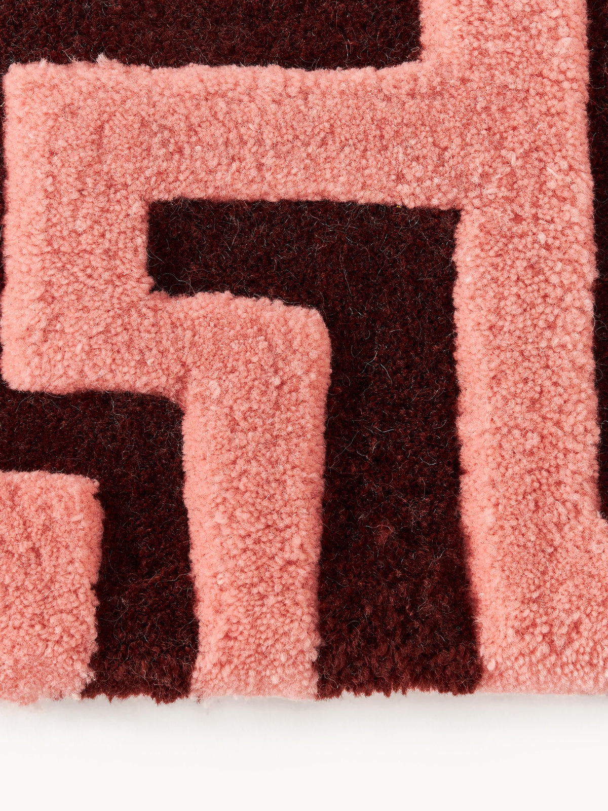 Montelo Hand-Tufted Wool Rug with Raised High-Low Texture