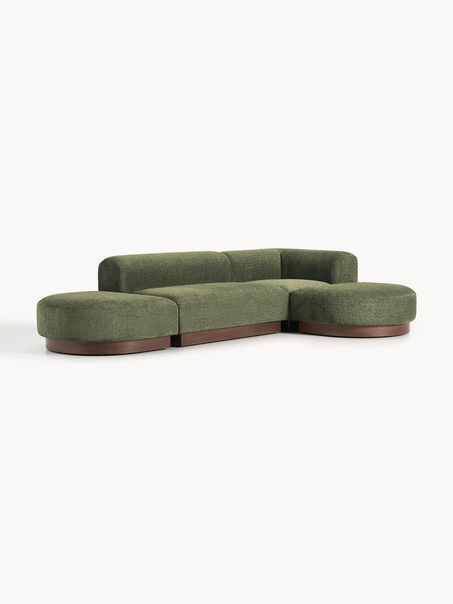 Natvelle Modular Corner Sofa in Teddy Bouclé