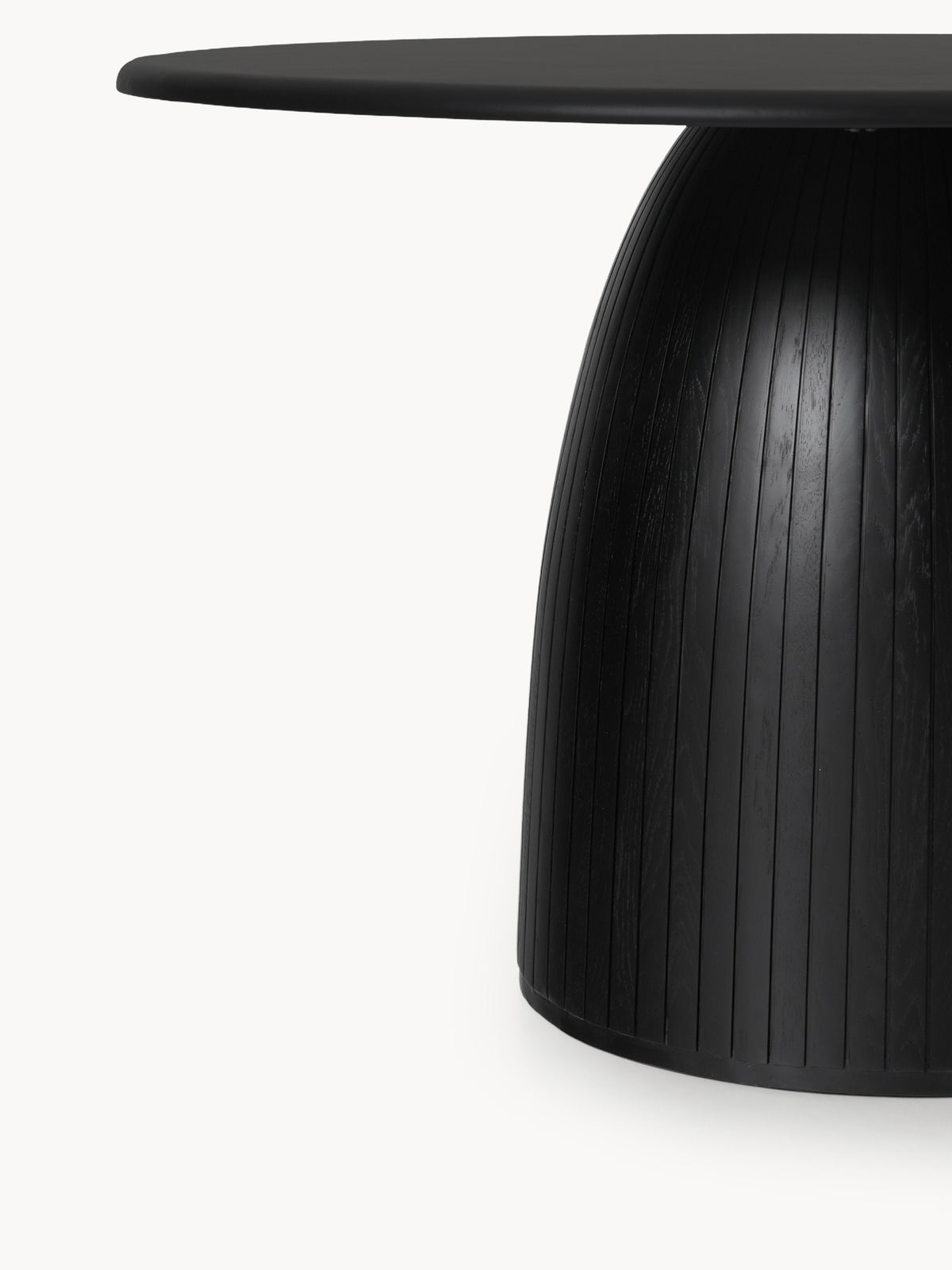 Nelora Round Dining Table with Fluted Texture, in Various Sizes