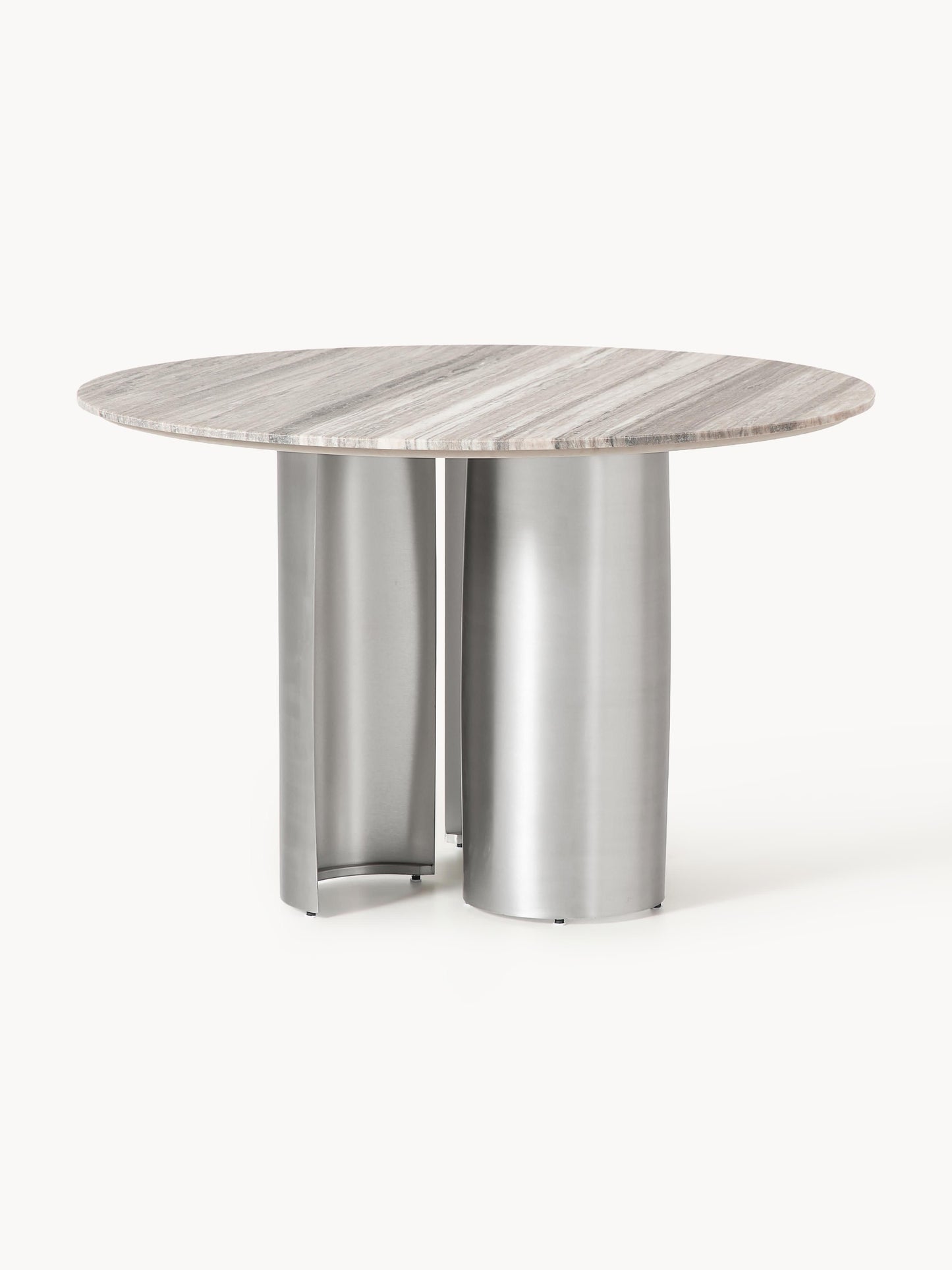 Novard Round Dining Table with Marble Tabletop, Ø 120 cm