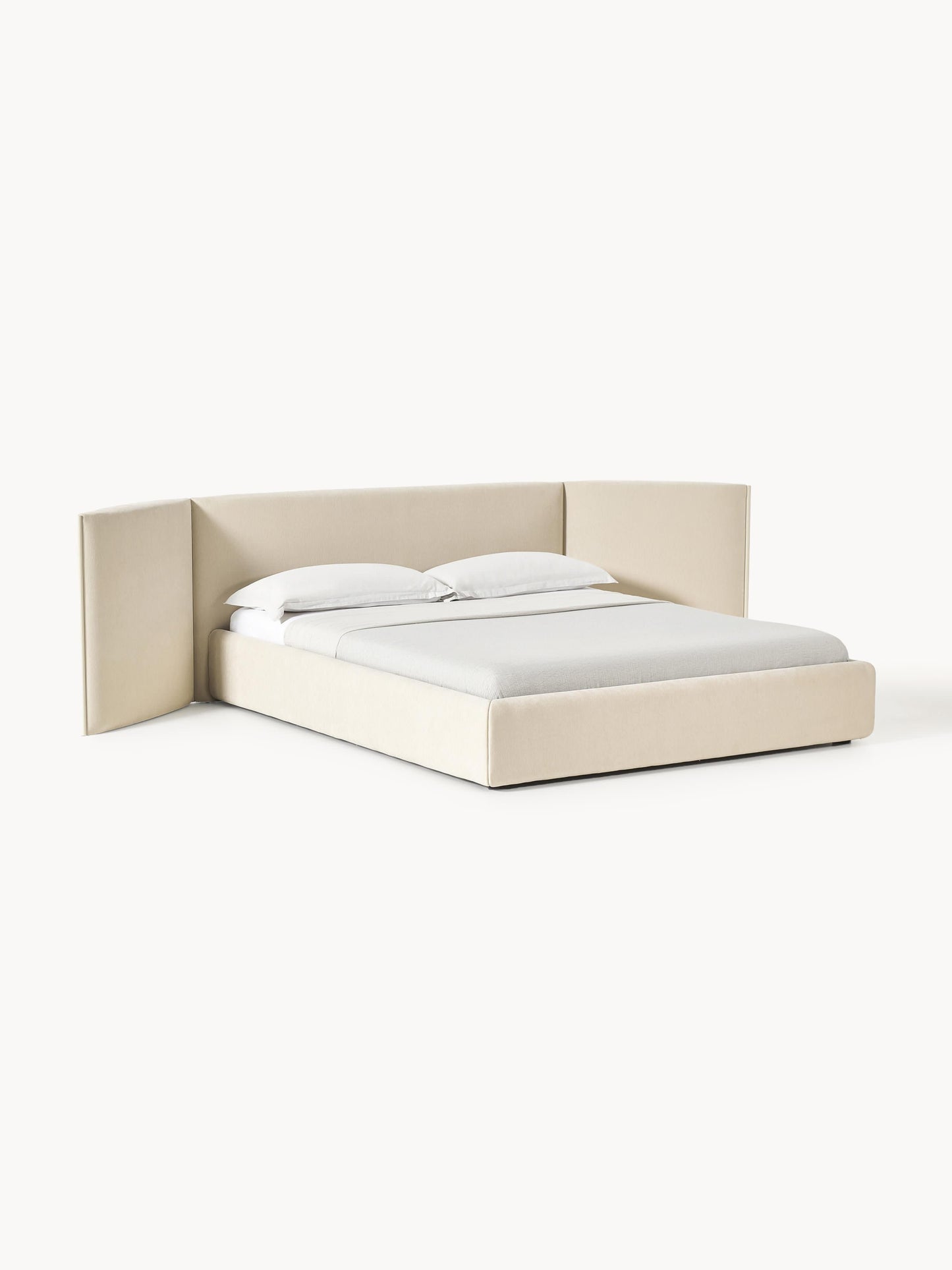 Otimar Upholstered Bed with Folding Headboard