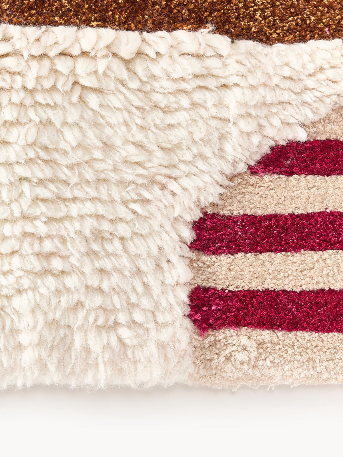 Rosanto Hand-Tufted Wool Rug with High-Low Texture