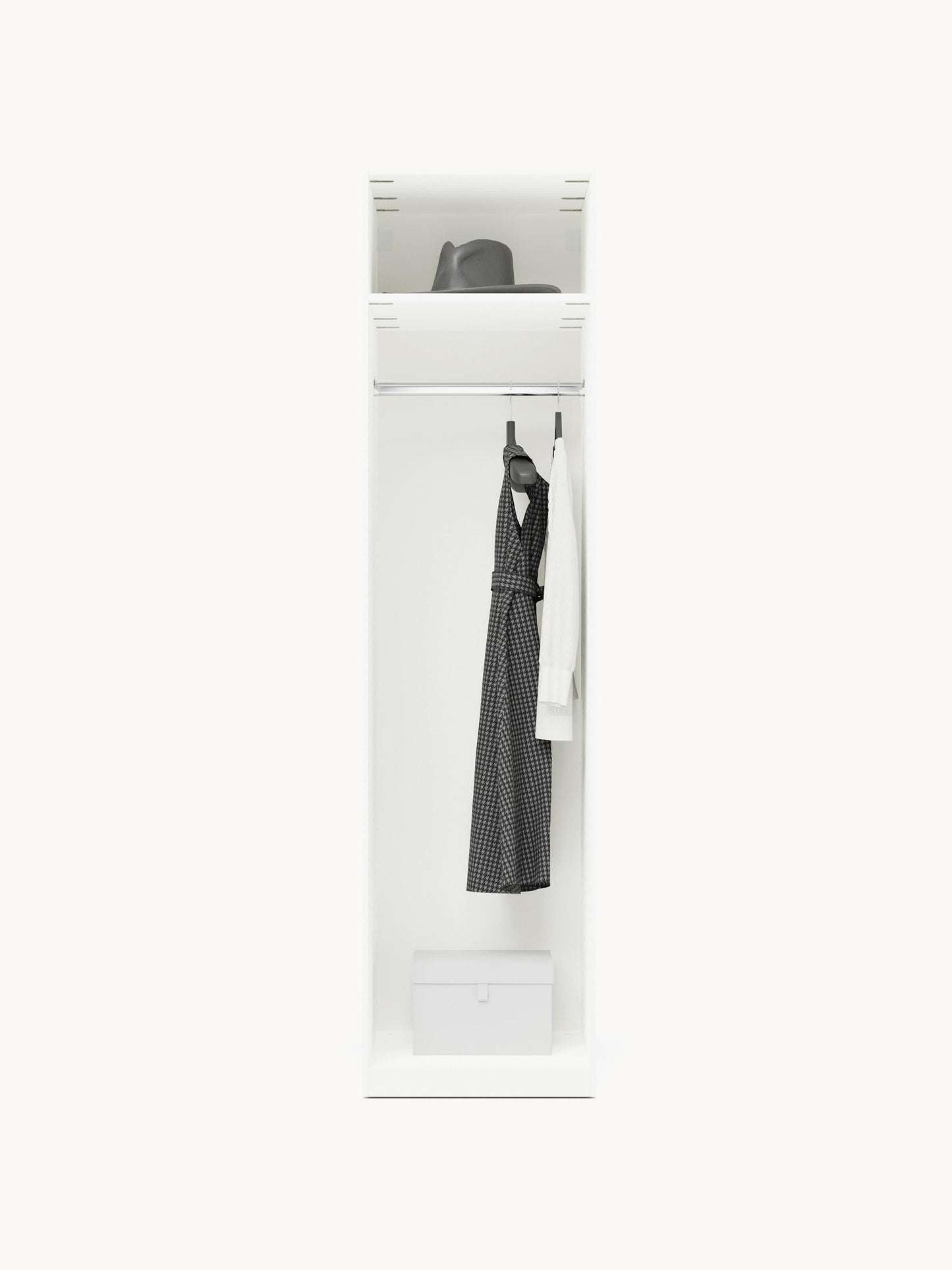 Simetta Modular Hinged-Door Wardrobe, 50 cm Wide, in Various Sizes