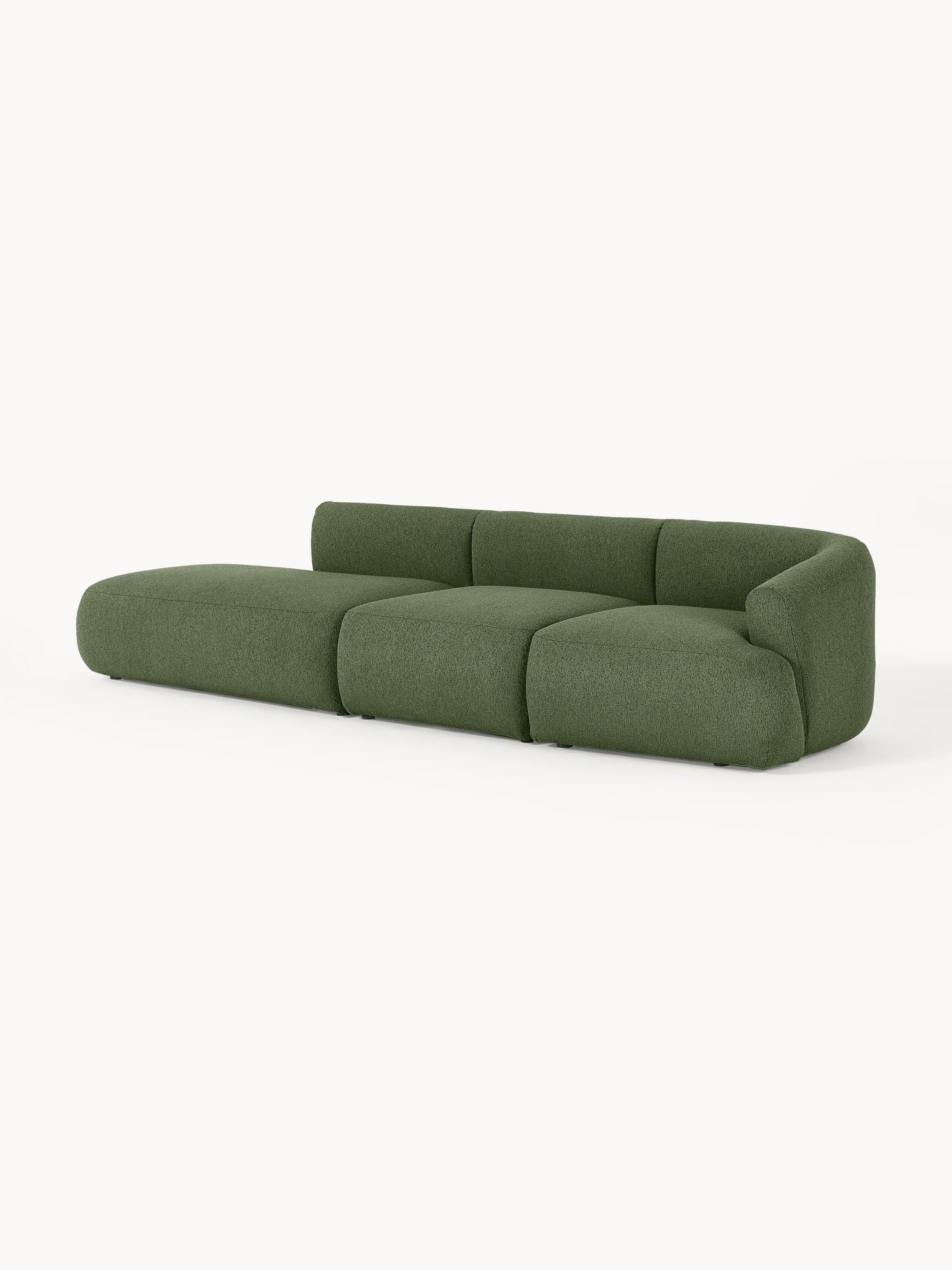 Soralie Modular Bouclé Chaise (2-Seater)