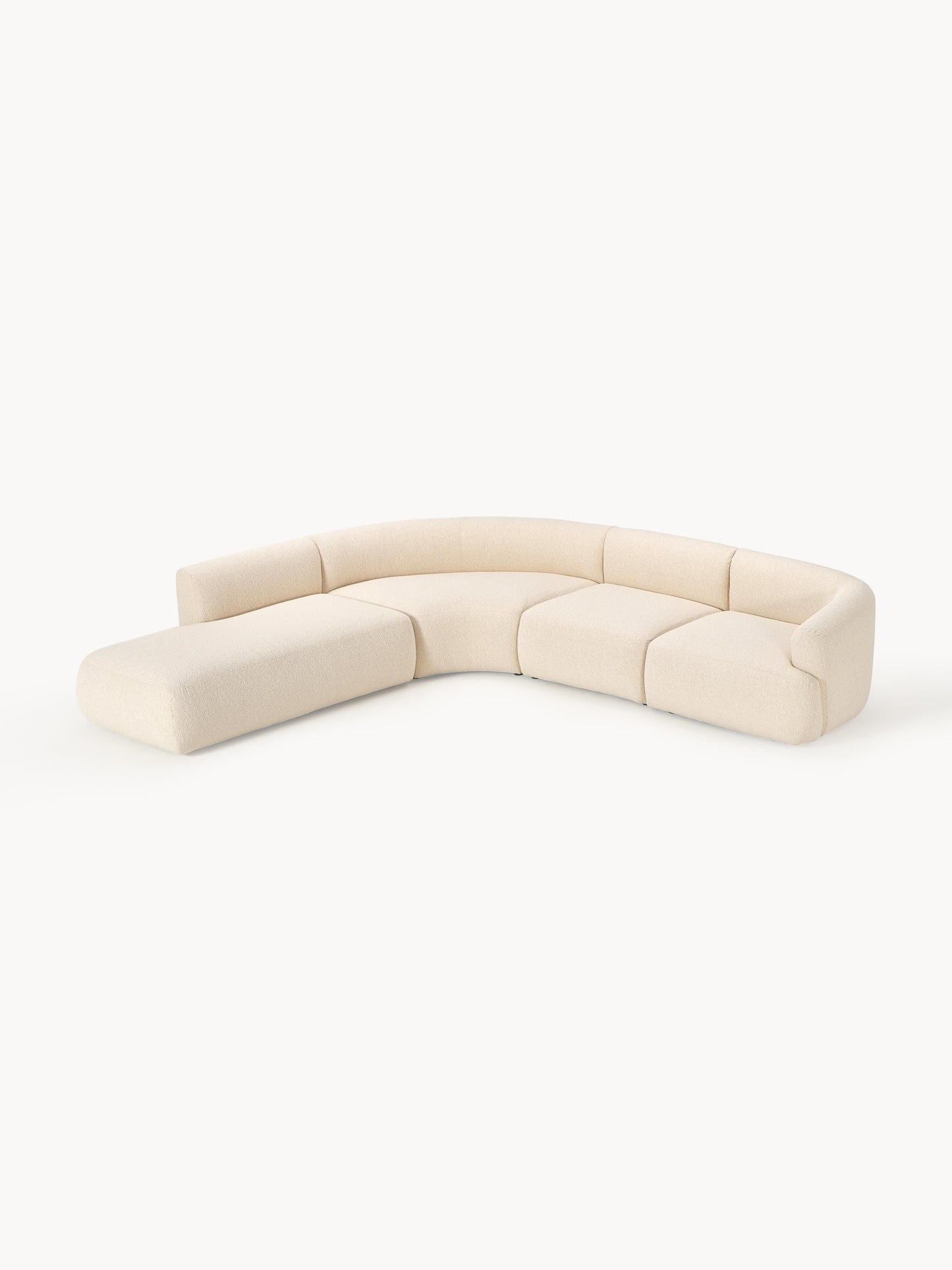 Soralie Modular Bouclé Corner Sofa (4-Seater)