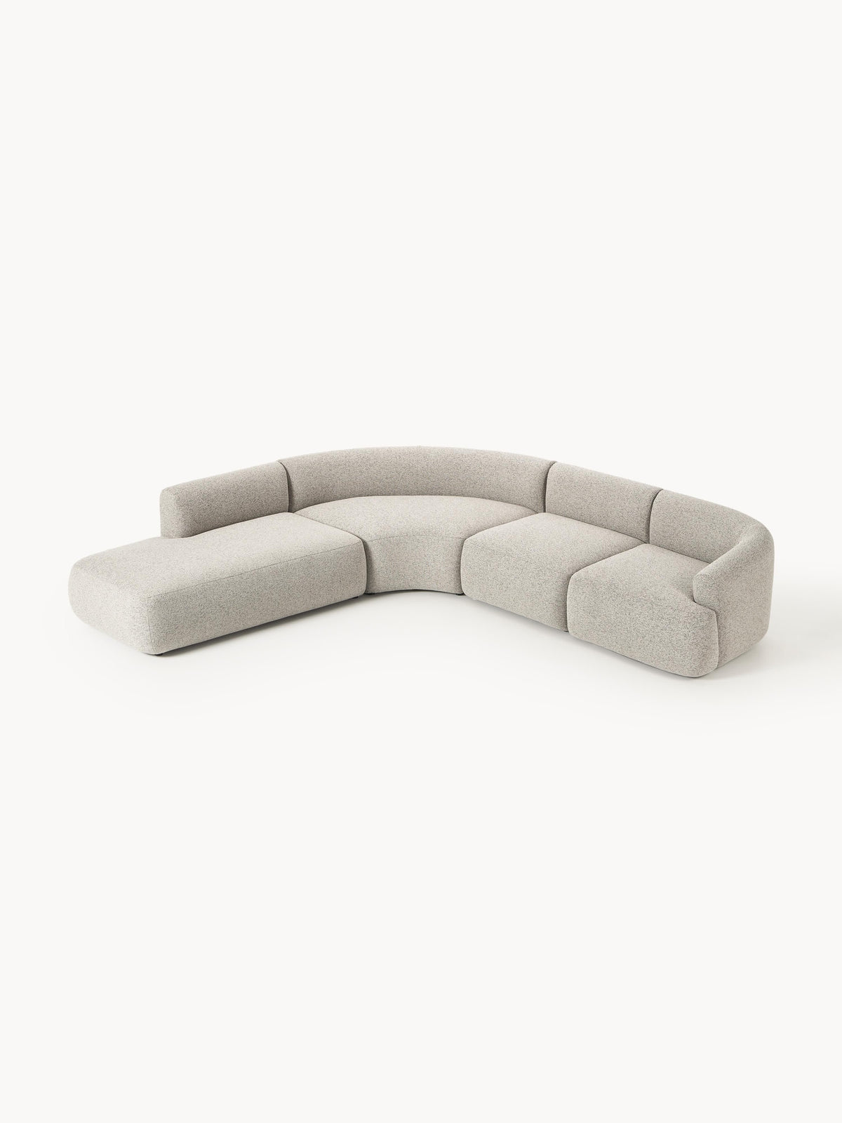 Soralie Modular Bouclé Corner Sofa (4-Seater)