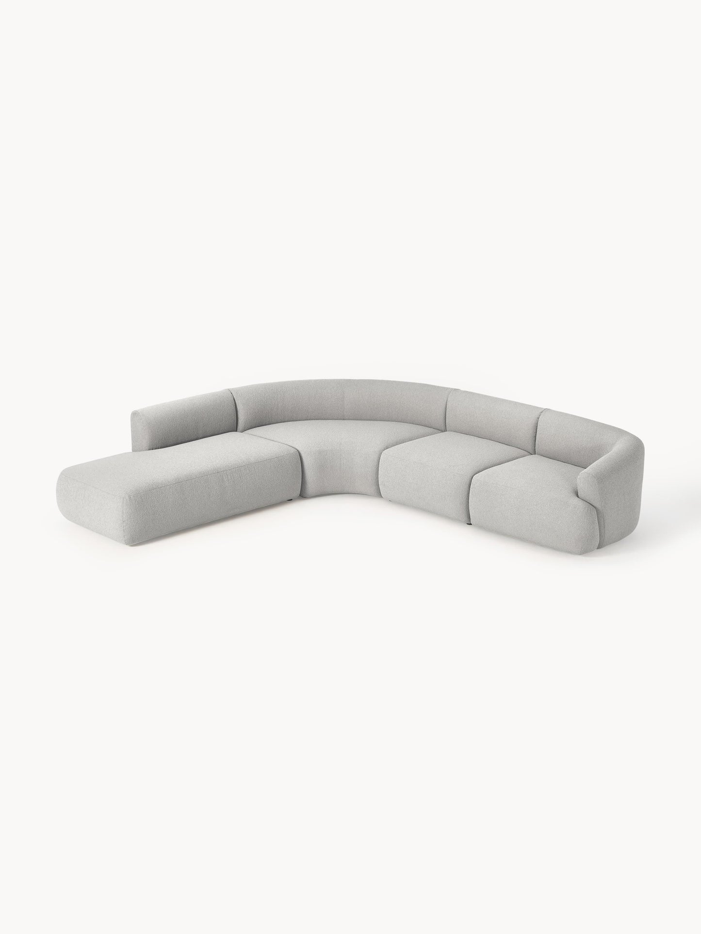 Soralie Modular Bouclé Corner Sofa (4-Seater)
