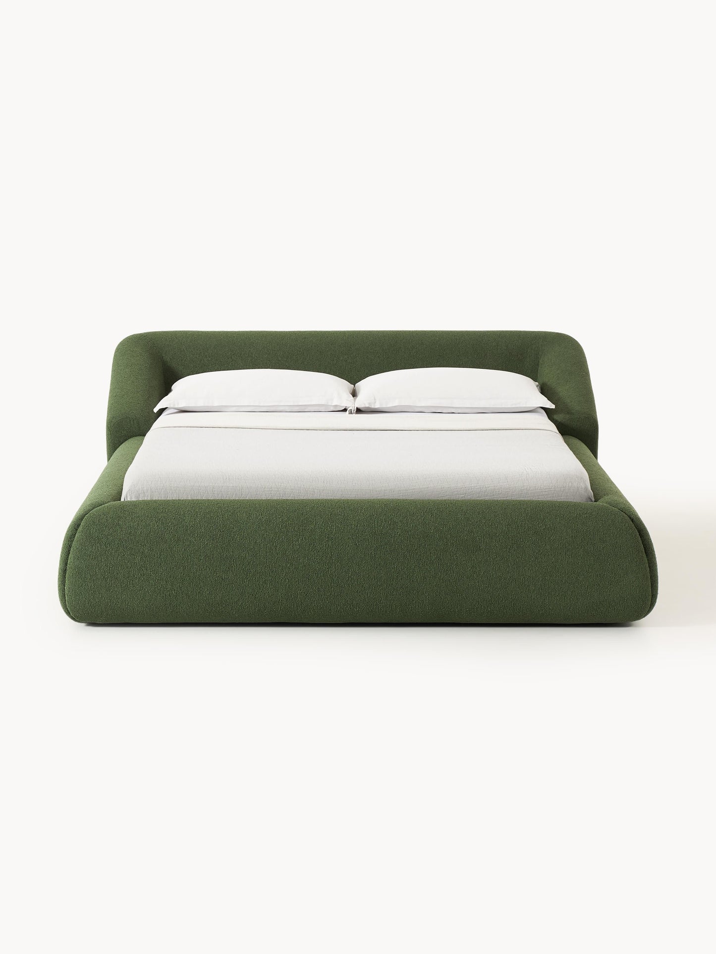Soralie Upholstered Bed in Bouclé