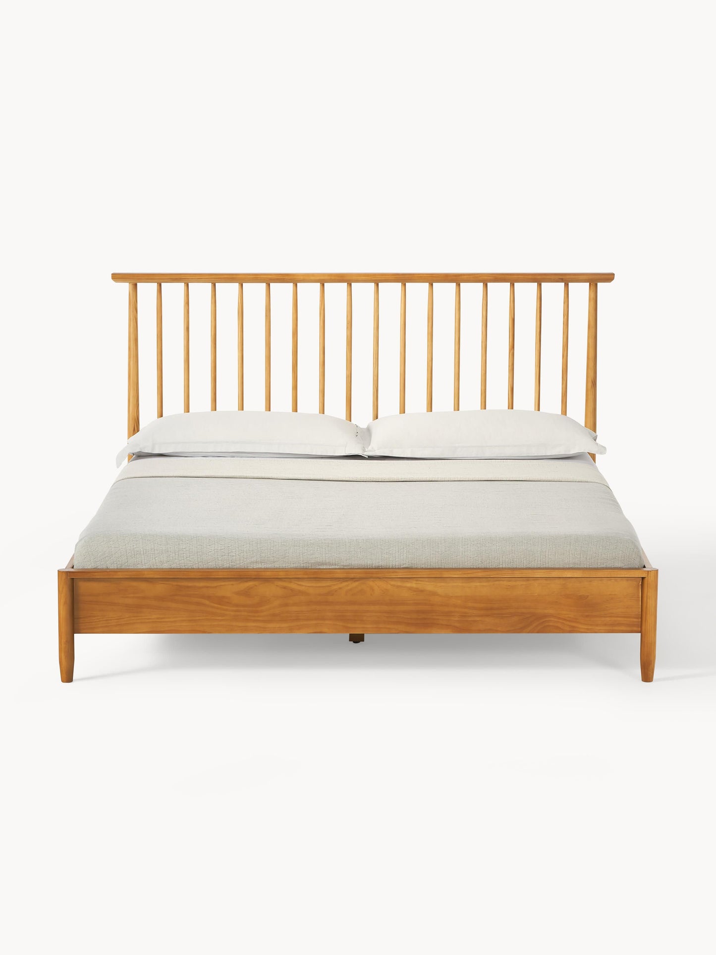 Winsanto Wooden Bed with Pine Headboard
