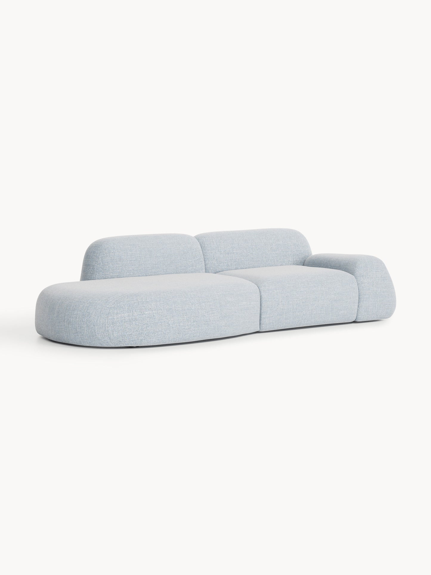 Wolvenna Modular Bouclé Chaise (3-Seater)