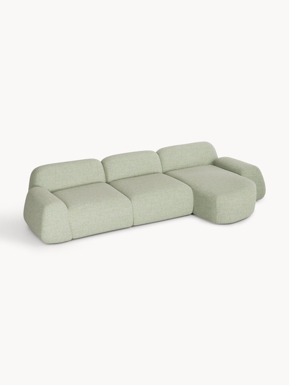 Wolvenna Modular Bouclé Corner Sofa (4-Seater)