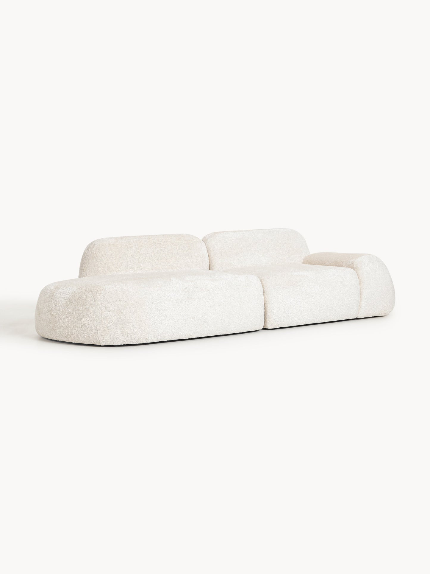 Wolvenna Modular Teddy Bouclé Chaise (3-Seater)