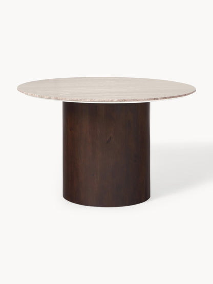 Abrolle Round Marble Dining Table, Ø 120 cm