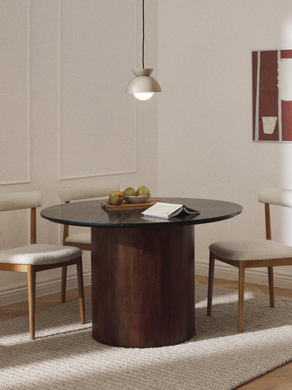 Abrolle Round Marble Dining Table, Ø 120 cm