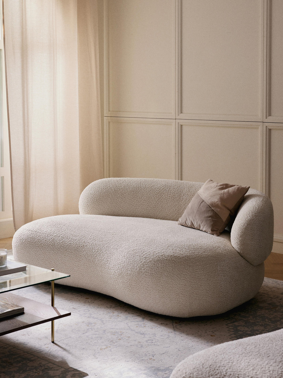 Albessa Sofa (2-Seater) in Teddy Bouclé