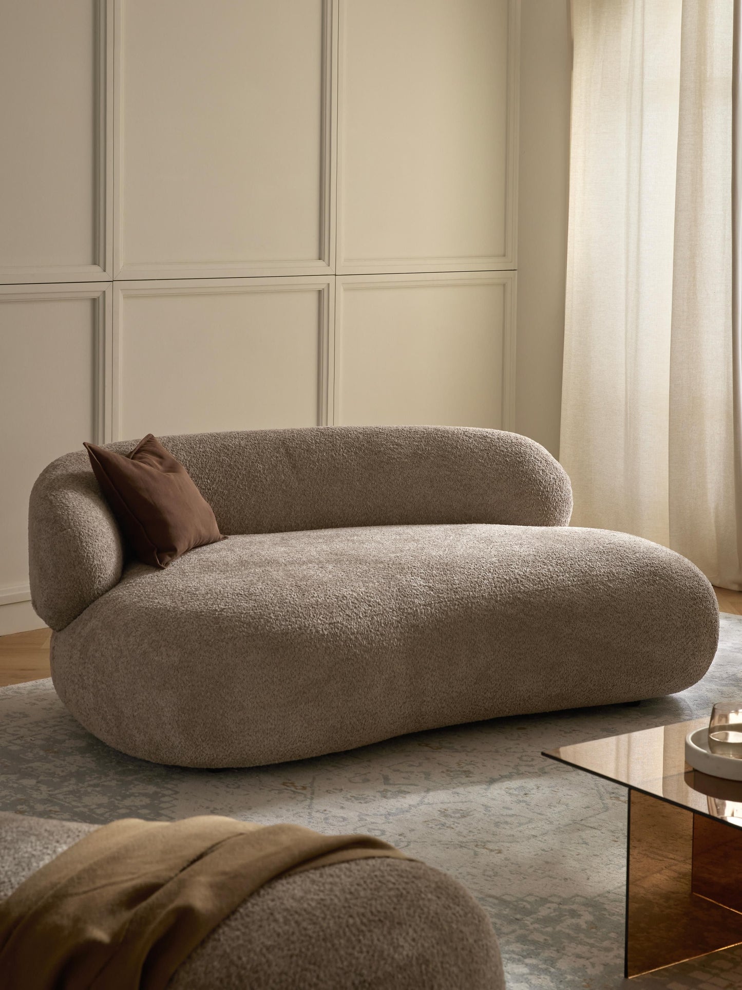 Albessa Sofa (2-Seater) in Teddy Bouclé
