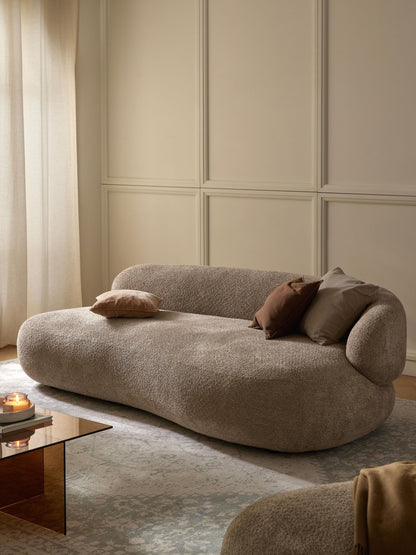 Albessa Sofa (3-Seater) in Teddy Bouclé