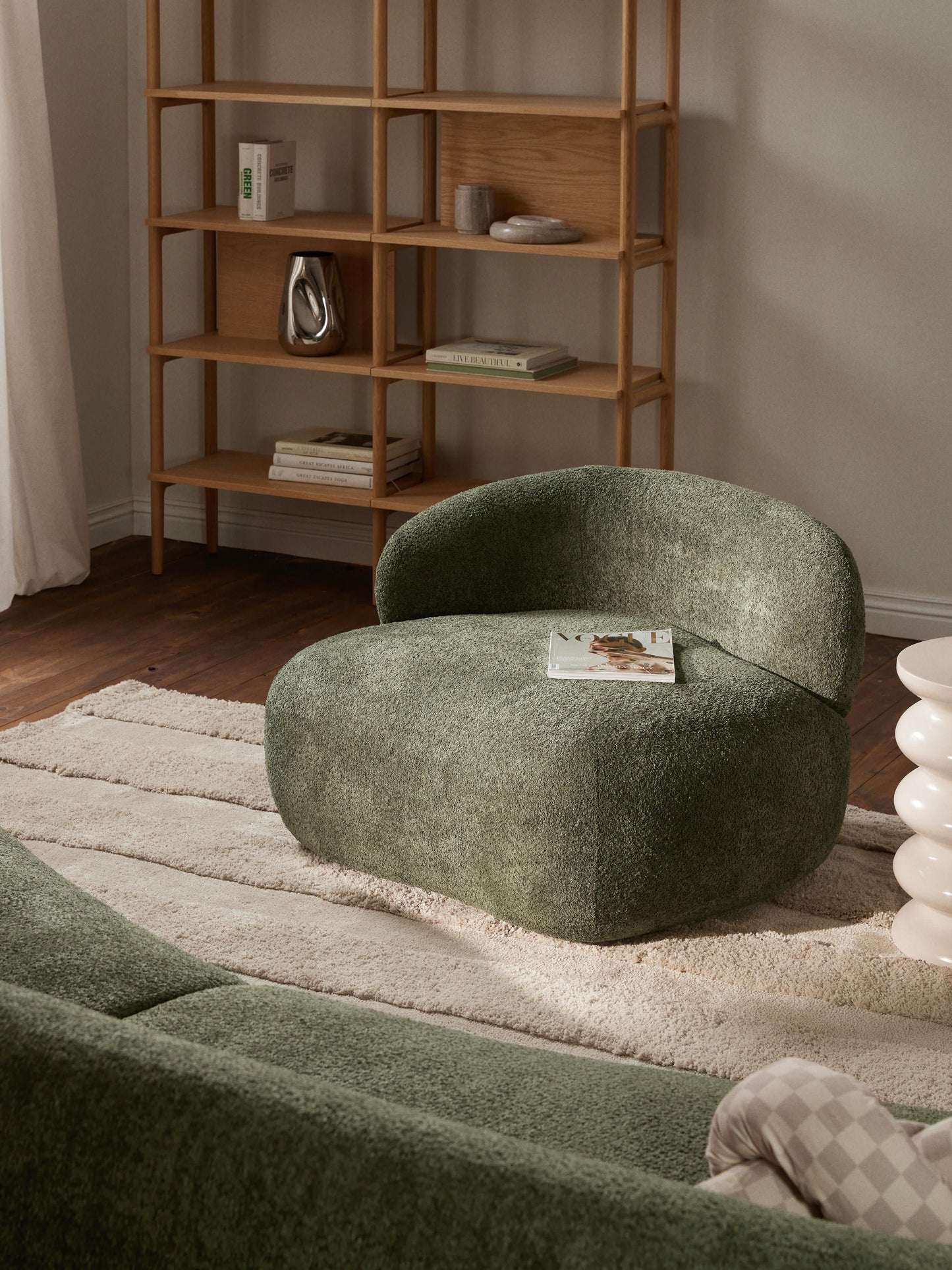 Albessa Teddy Bouclé Lounge Chair