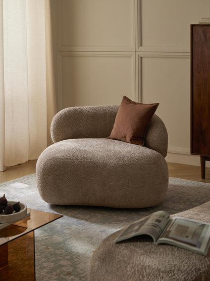 Albessa Teddy Bouclé Lounge Chair