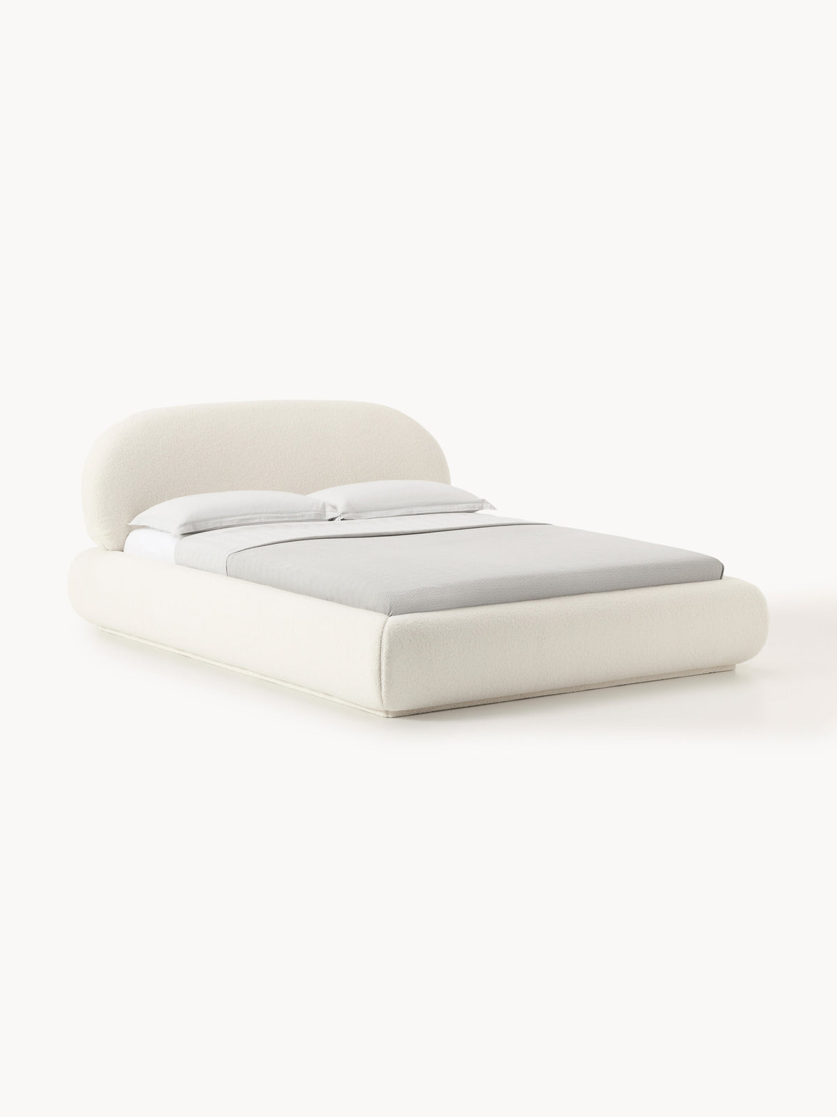 Albessa Teddy Upholstered Bed with Storage