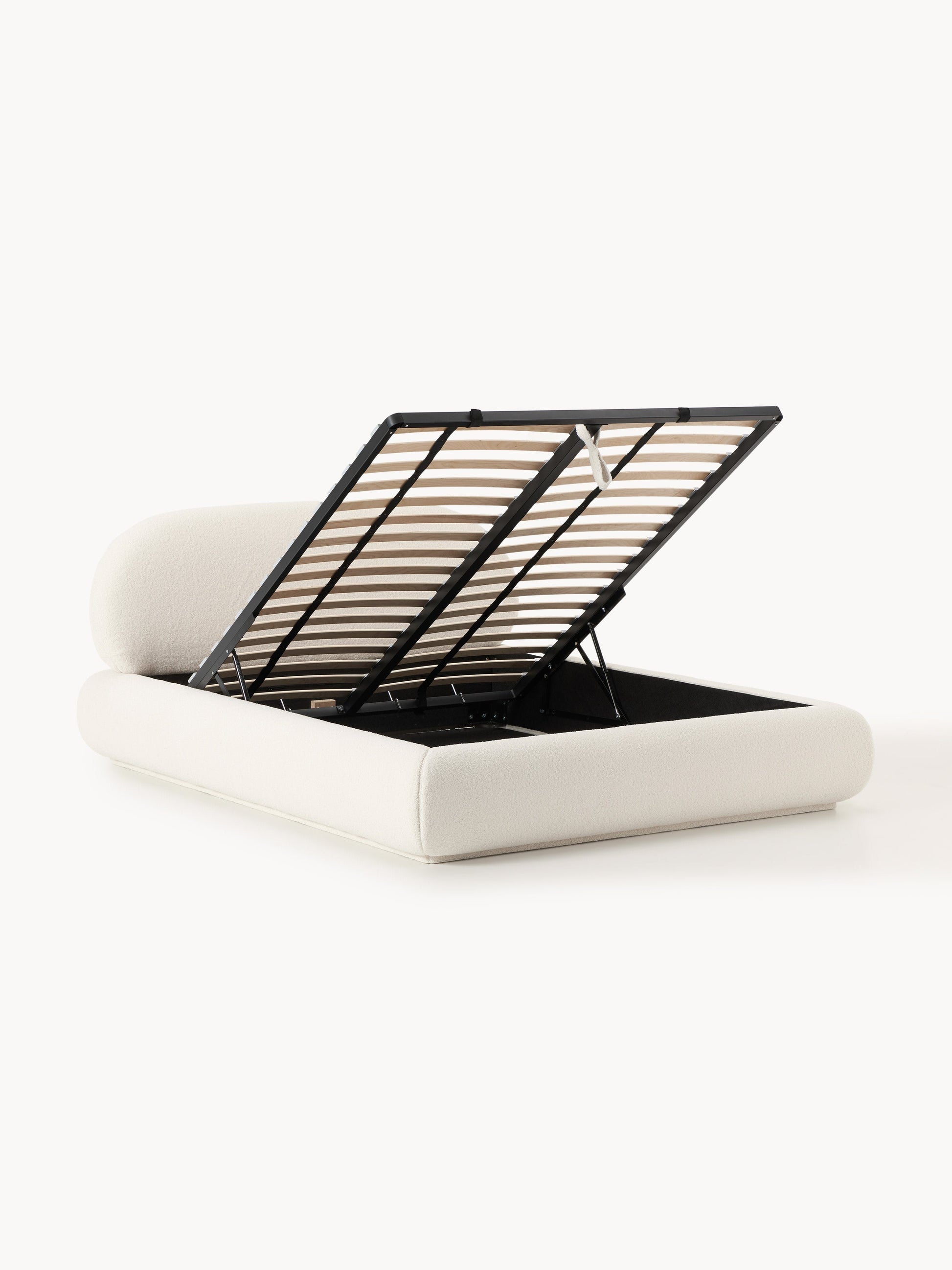 Albessa Teddy Upholstered Bed with Storage