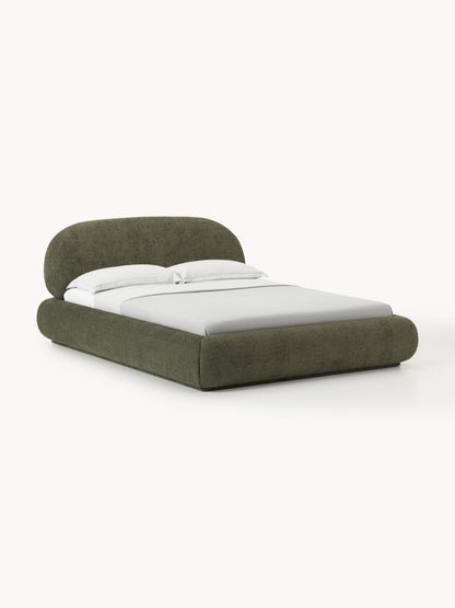 Albessa Upholstered Bed in Teddy Bouclé