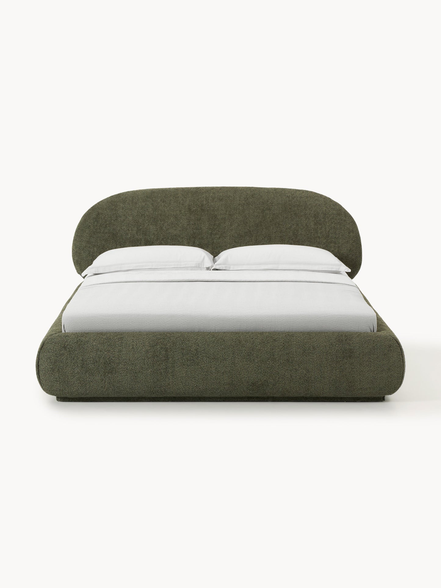 Albessa Upholstered Bed in Teddy Bouclé
