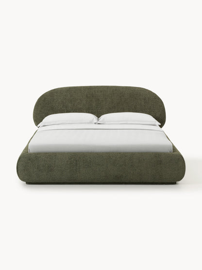 Albessa Upholstered Bed in Teddy Bouclé