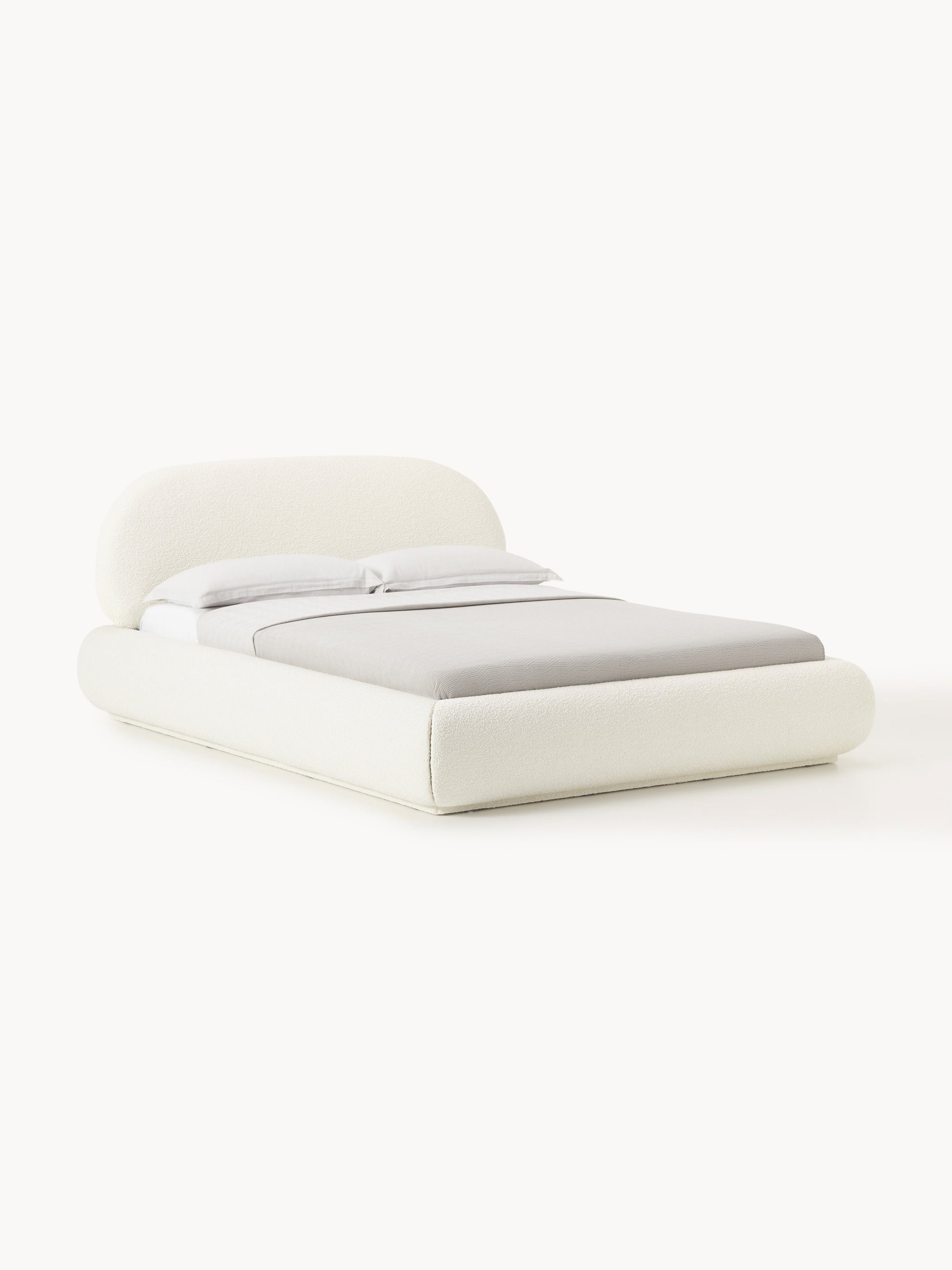 Albessa Upholstered Bouclé Bed with Storage
