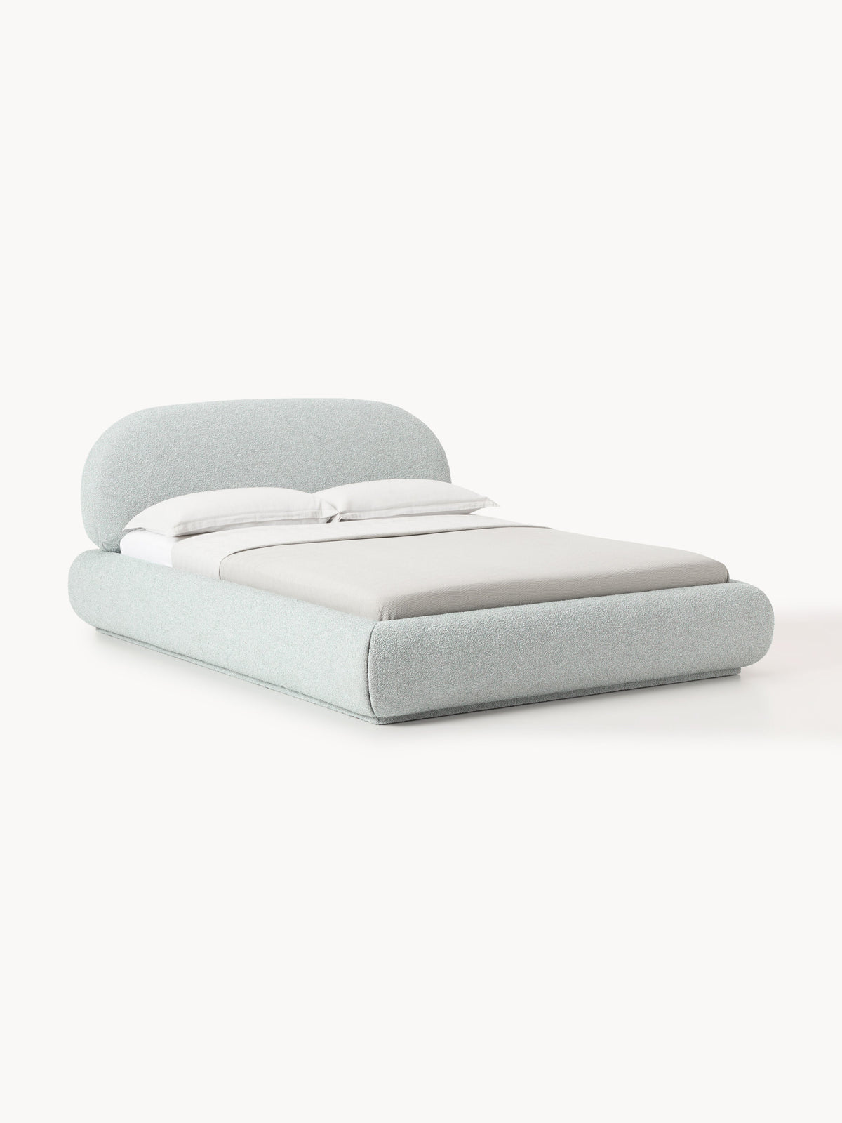 Albessa Upholstered Bouclé Bed with Storage