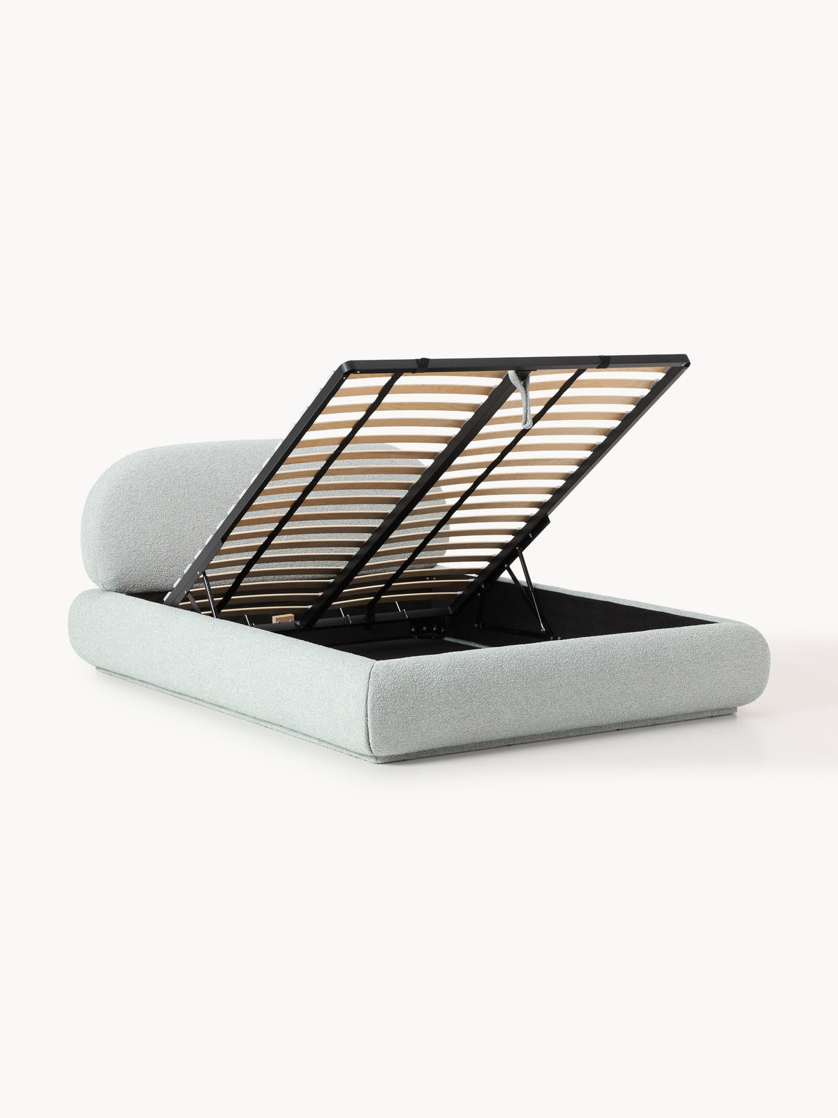Albessa Upholstered Bouclé Bed with Storage