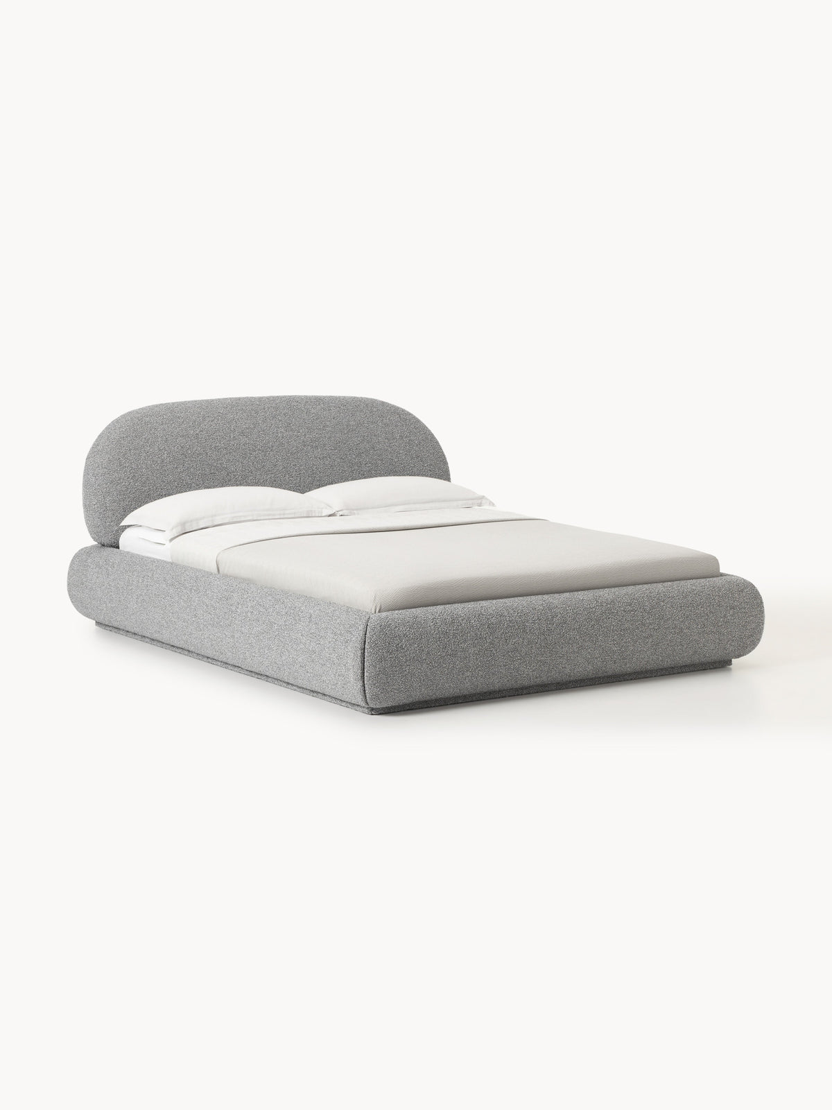 Albessa Upholstered Bouclé Bed with Storage