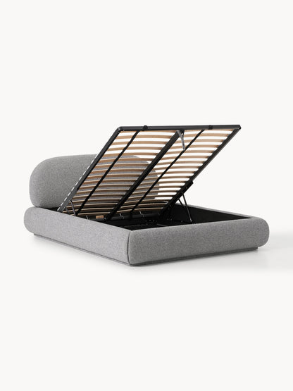 Albessa Upholstered Bouclé Bed with Storage