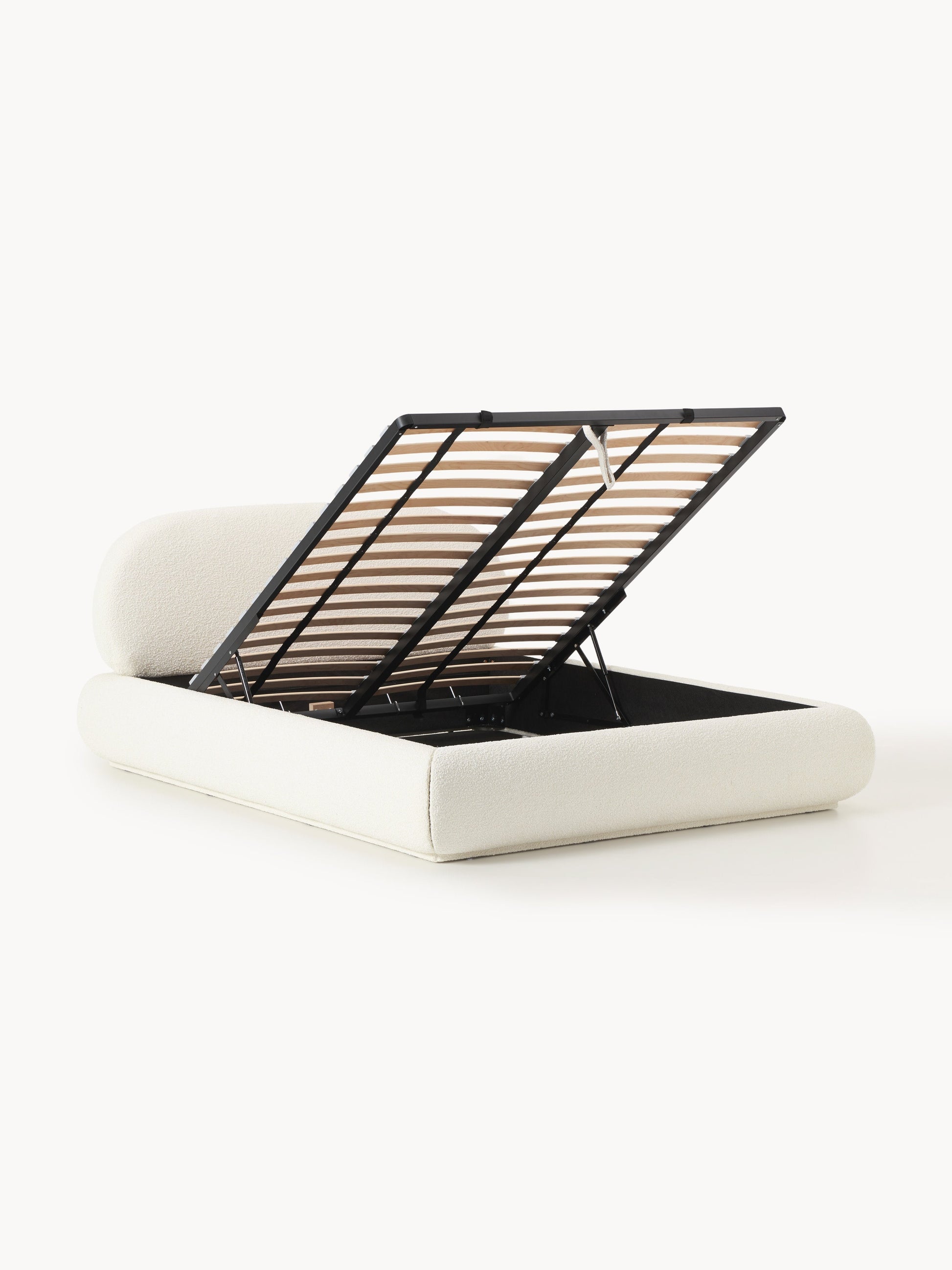 Albessa Upholstered Bouclé Bed with Storage