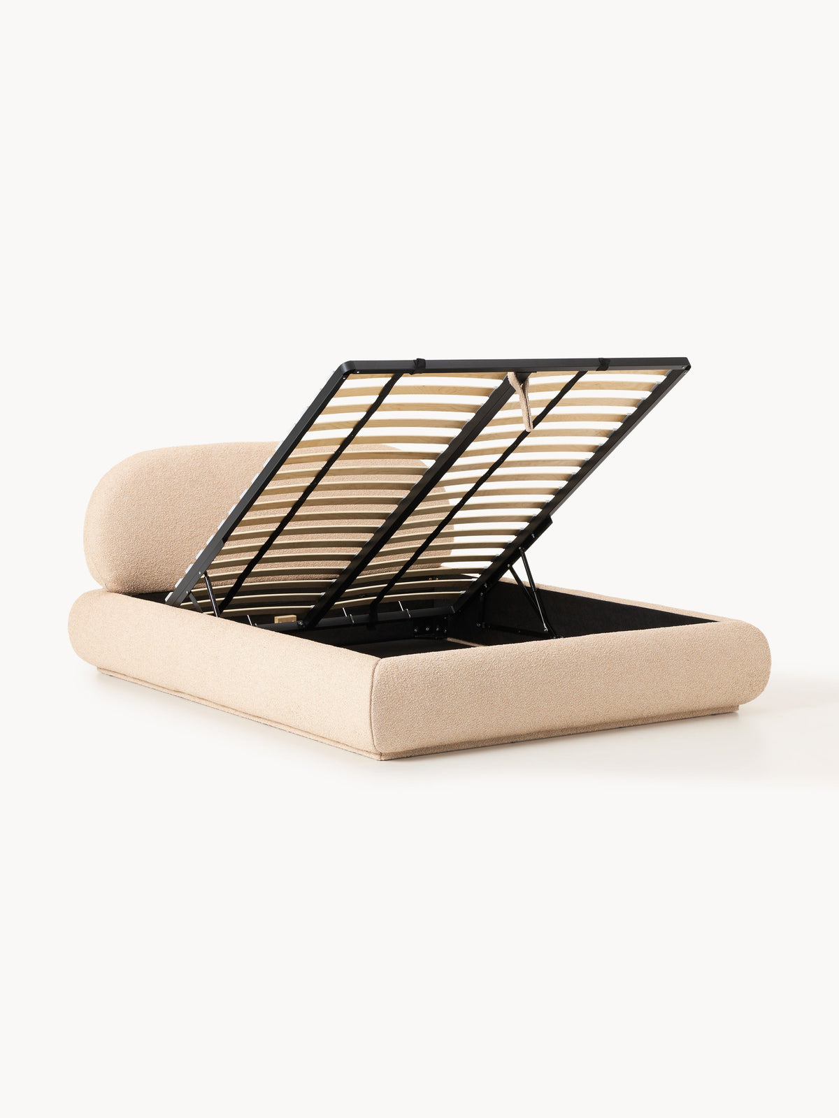 Albessa Upholstered Bouclé Bed with Storage