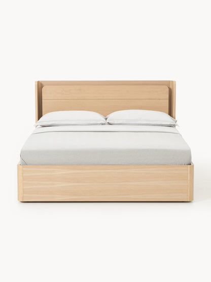 Alverd Wooden Bed with Drawers