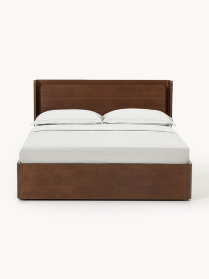 Alverd Wooden Bed with Drawers