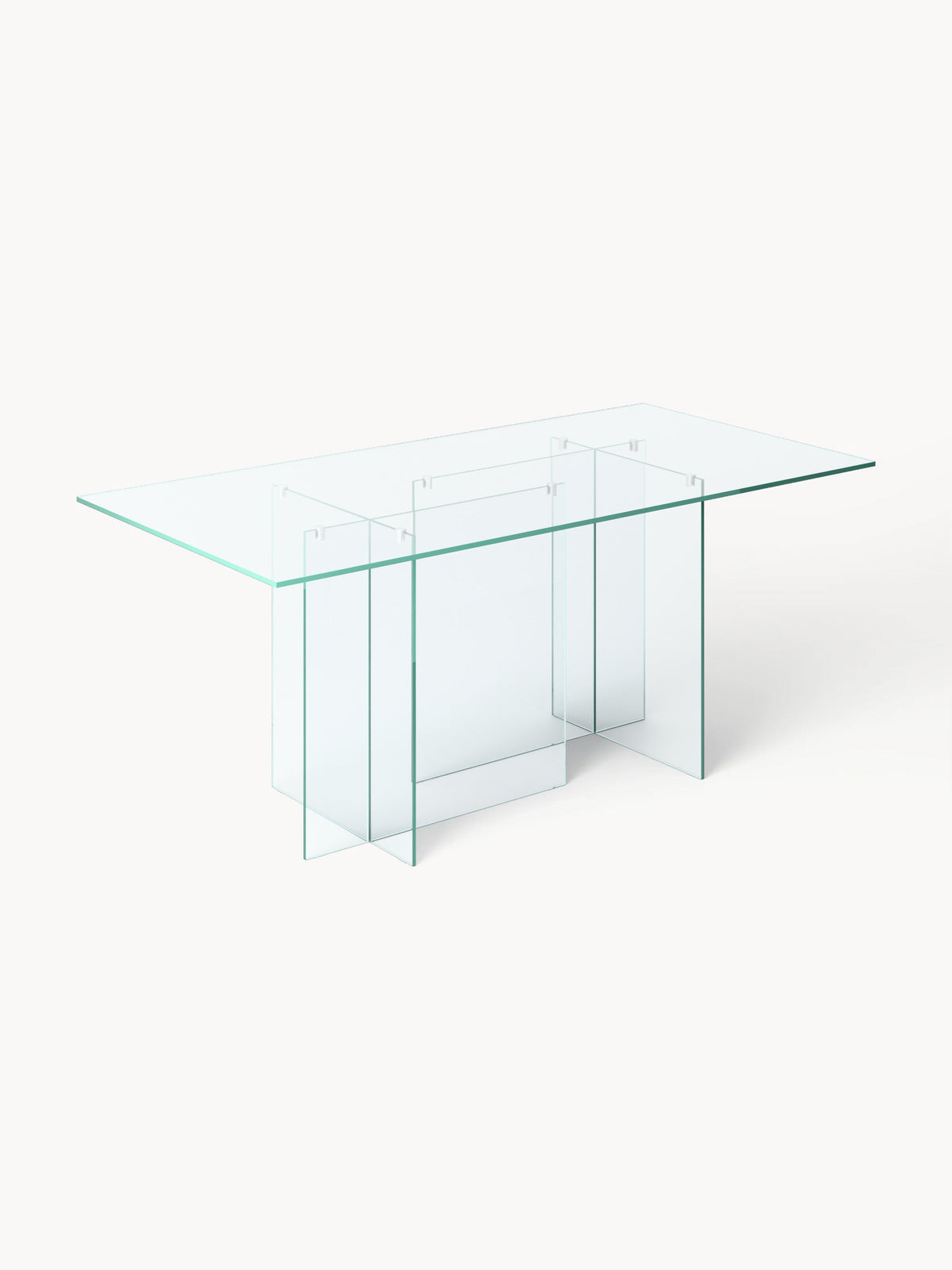 Anouvel Dining Table in Glass, 180 x 90 cm