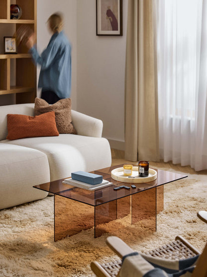 Anouvel Glass Coffee Table, W 102 cm