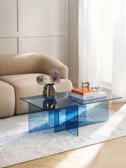 Anouvel Glass Coffee Table, W 102 cm