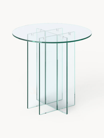 Anouvel Round Dining Table in Glass, in Various Sizes