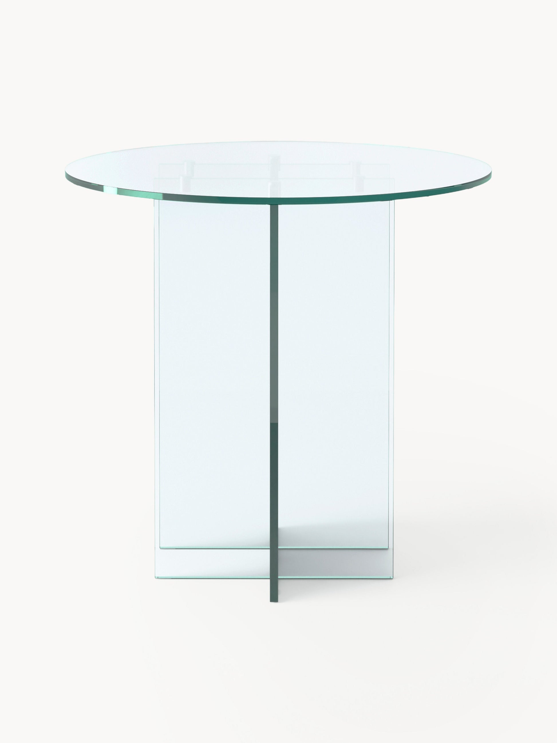 Anouvel Round Dining Table in Glass, in Various Sizes