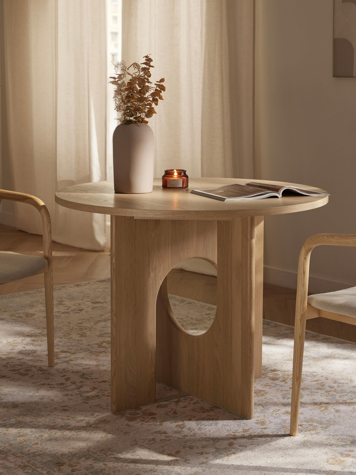 Apolveda Round Dining Table, in Various Sizes